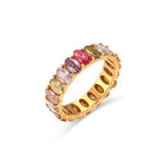 Antoinette Gold Ring with Diamond Simulant