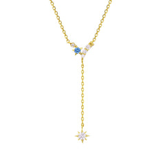 Five-pointed Star Y-shaped Tassel Necklace For Women