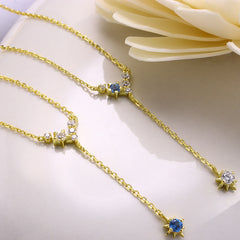 Five-pointed Star Y-shaped Tassel Necklace For Women