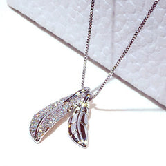 Fashionable Korean Style Leaf Pendant Choker Necklace