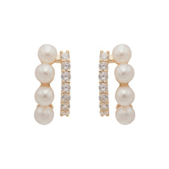 Small Design Simple Temperament Freshwater Pearl Earrings