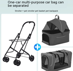 Small Dog Lightweight Folding Cat Dog Trolley