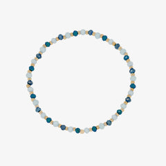 Gemstone stretchable bracelet