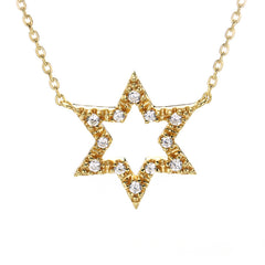 Jewelry Hexagon Star Necklace Clavicle Chain