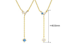 Five-pointed Star Y-shaped Tassel Necklace For Women