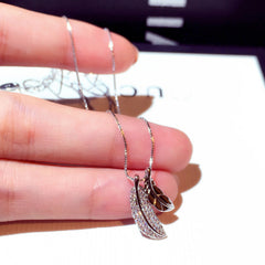 Fashionable Korean Style Leaf Pendant Choker Necklace